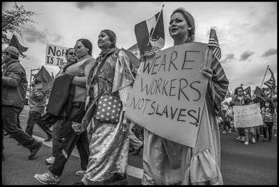 A May Day march in Yakima Washington scaled 1
